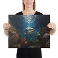 About my Brain Institute Wall Art 16″×20″ Shark Spirit Animal Canvas