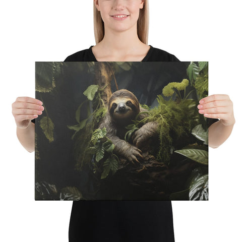 About my Brain Institute Wall Art 16″×20″ Sloth Spirit Animal Canvas
