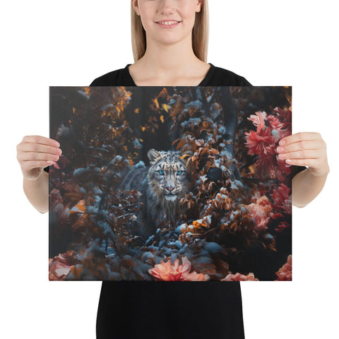 About my Brain Institute Wall Art 16″×20″ Snow Leopard Spirit Animal Canvas