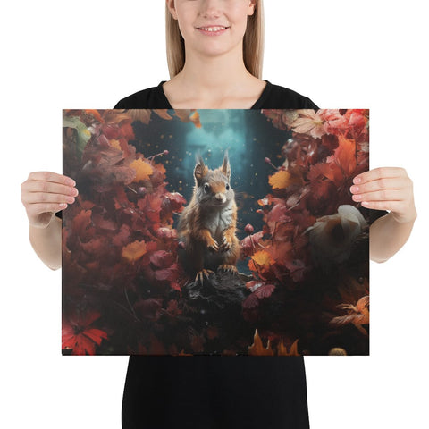 About my Brain Institute Wall Art 16″×20″ Squirrel Spirit Animal Canvas