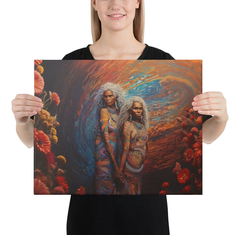 About my Brain Institute Wall Art 16″×20″ Wawalag Sisters Canvas