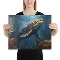 About my Brain Institute Wall Art 16″×20″ Whale Spirit Animal Canvas