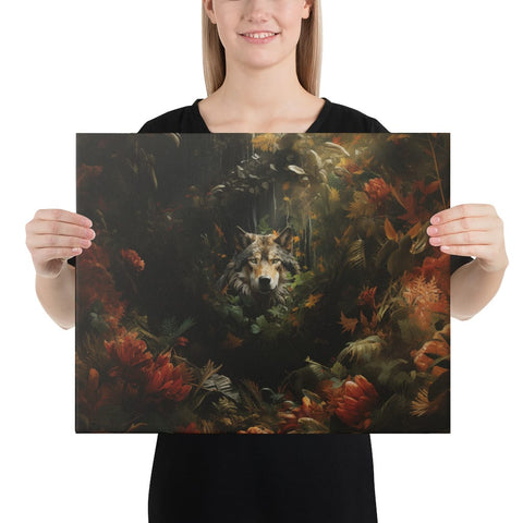 About my Brain Institute Wall Art 16″×20″ Wolf Spirit Animal Canvas