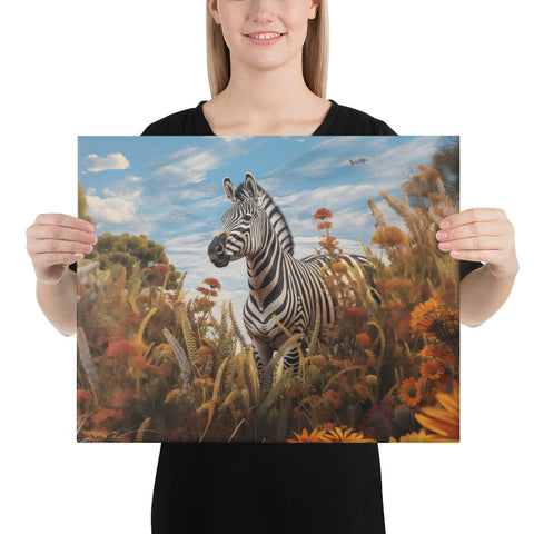 About my Brain Institute Wall Art 16″×20″ Zebra Spirit Animal Canvas