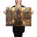 About my Brain Institute Wall Art 18″×24″ Beaver Spirit Animal Canvas