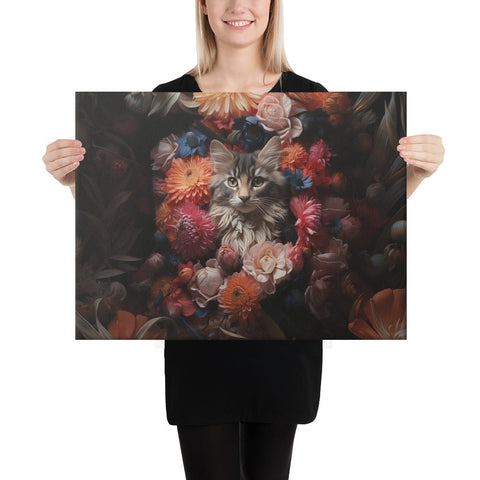 About my Brain Institute Wall Art 18″×24″ Cat Spirit Animal Canvas