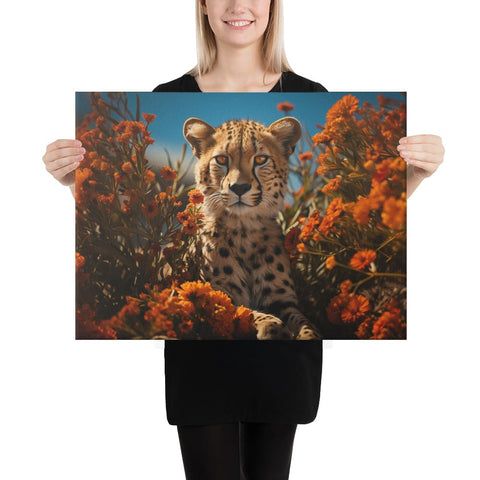 About my Brain Institute Wall Art 18″×24″ Cheetah Spirit Animal Canvas
