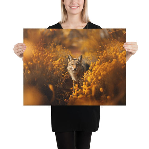 About my Brain Institute Wall Art 18″×24″ Coyote Spirit Animal Canvas