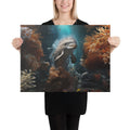 About my Brain Institute Wall Art 18″×24″ Dolphin Spirit Animal Canvas