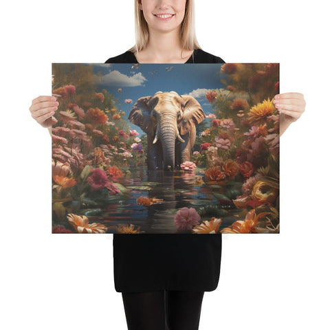 About my Brain Institute Wall Art 18″×24″ Elephant Spirit Animal Canvas