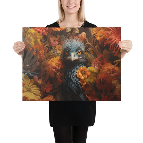 About my Brain Institute Wall Art 18″×24″ Emu Spirit Animal Canvas