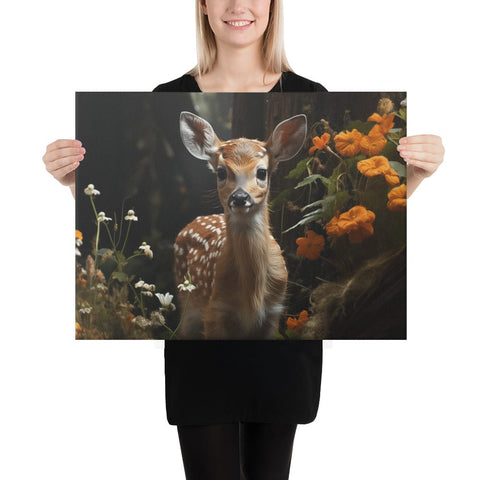 About my Brain Institute Wall Art 18″×24″ Fawn Spirit Animal Canvas