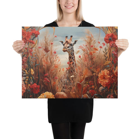 About my Brain Institute Wall Art 18″×24″ Giraffe Spirit Animal Canvas