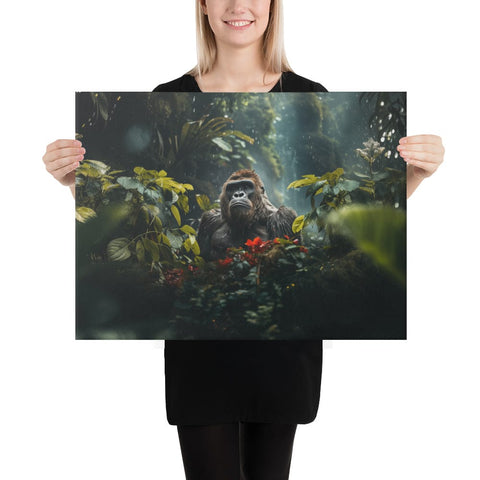 About my Brain Institute Wall Art 18″×24″ Gorilla Spirit Animal Canvas