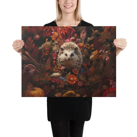 About my Brain Institute Wall Art 18″×24″ Hedgehog Spirit Animal Canvas