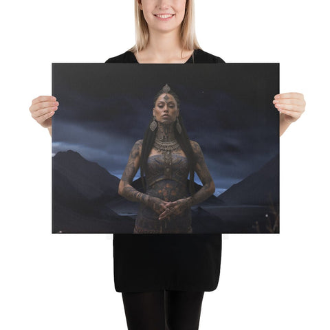 About my Brain Institute Wall Art 18″×24″ Hine-Nui-Te-Pō Goddess Canvas