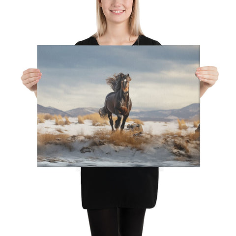 About my Brain Institute Wall Art 18″×24″ Horse Spirit Animal Canvas