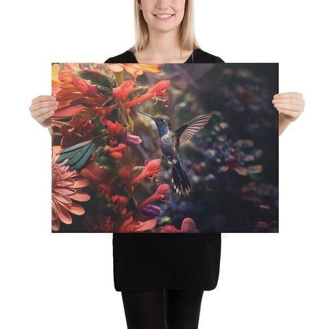 About my Brain Institute Wall Art 18″×24″ Hummingbird Spirit Animal Canvas