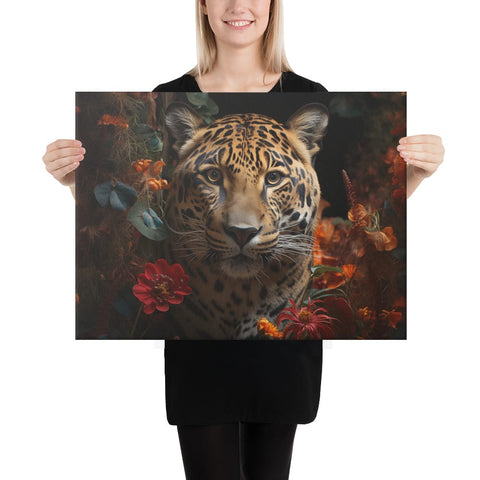 About my Brain Institute Wall Art 18″×24″ Jaguar Spirit Animal Canvas