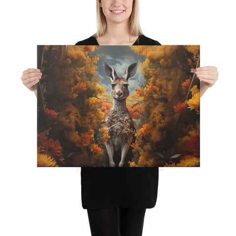 About my Brain Institute Wall Art 18″×24″ Kangaroo Spirit Animal Canvas