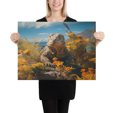 About my Brain Institute Wall Art 18″×24″ Komodo Dragon Spirit Animal Canvas