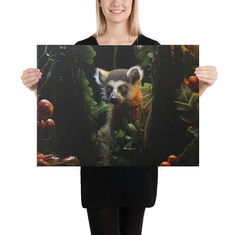 About my Brain Institute Wall Art 18″×24″ Lemur Spirit Animal Canvas