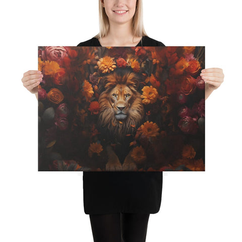 About my Brain Institute Wall Art 18″×24″ Lion Spirit Animal Canvas