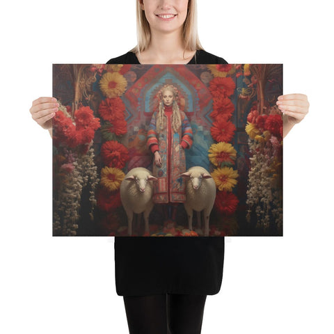 About my Brain Institute Wall Art 18″×24″ Mokosh Goddess Canvas