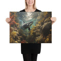 About my Brain Institute Wall Art 18″×24″ Orca Whale Spirit Animal Canvas