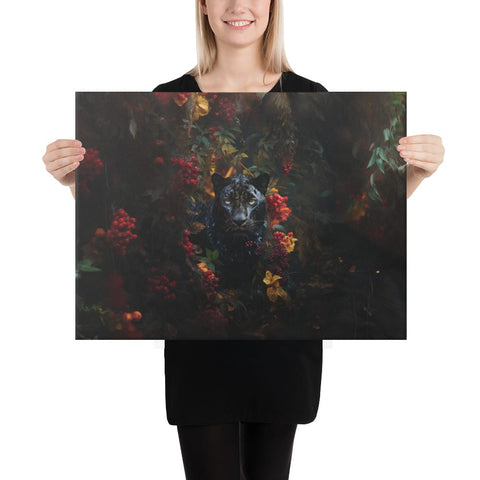 About my Brain Institute Wall Art 18″×24″ Panther Spirit Animal Canvas