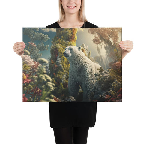 About my Brain Institute Wall Art 18″×24″ Polar Bear Spirit Animal Canvas