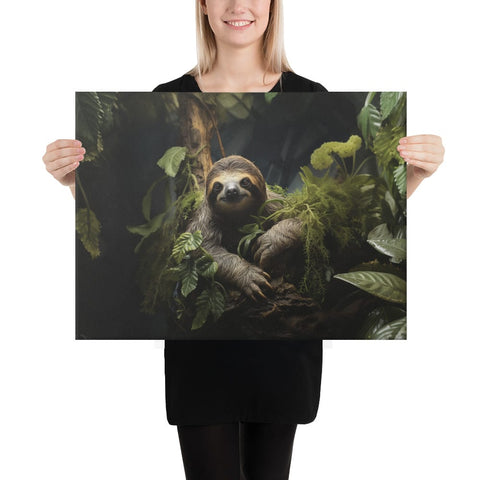 About my Brain Institute Wall Art 18″×24″ Sloth Spirit Animal Canvas