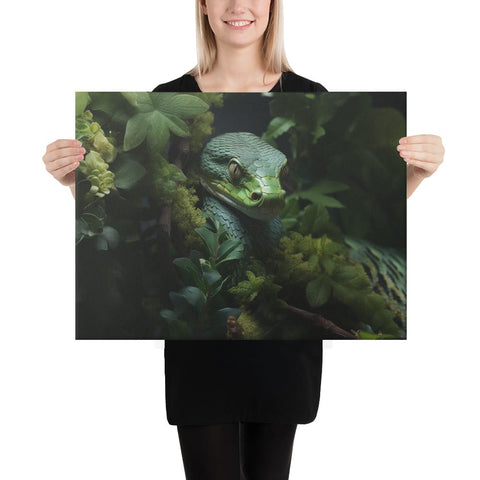 About my Brain Institute Wall Art 18″×24″ Snake Spirit Animal Canvas