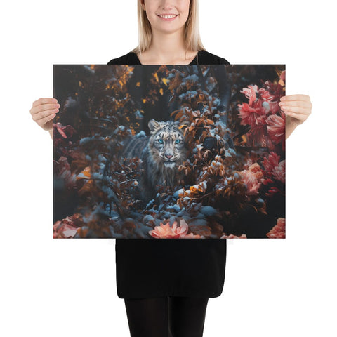 About my Brain Institute Wall Art 18″×24″ Snow Leopard Spirit Animal Canvas