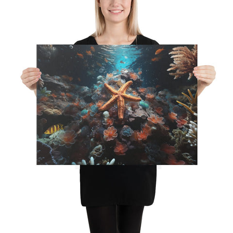 About my Brain Institute Wall Art 18″×24″ Starfish Spirit Animal Canvas