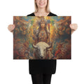 About my Brain Institute Wall Art 18″×24″ White Buffalo Calf Woman Goddess Canvas