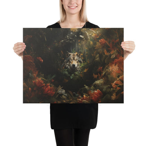 About my Brain Institute Wall Art 18″×24″ Wolf Spirit Animal Canvas