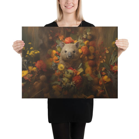 About my Brain Institute Wall Art 18″×24″ Wombat Spirit Animal Canvas