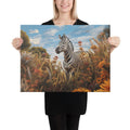 About my Brain Institute Wall Art 18″×24″ Zebra Spirit Animal Canvas