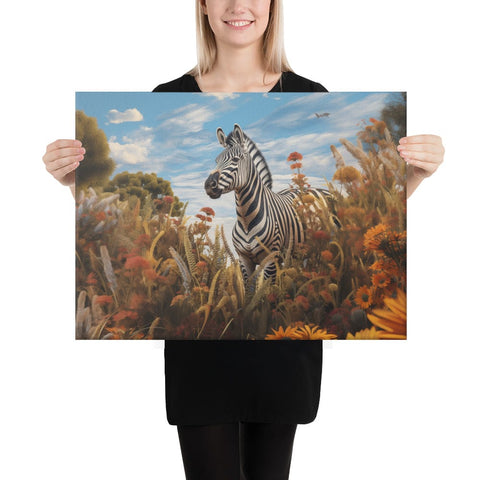 About my Brain Institute Wall Art 18″×24″ Zebra Spirit Animal Canvas