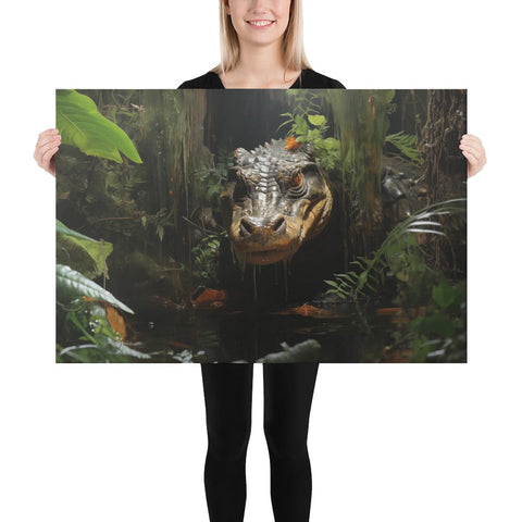 About my Brain Institute Wall Art 24″×36″ Alligator Spirit Animal Canvas