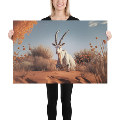 About my Brain Institute Wall Art 24″×36″ Arabian Oryx Spirit Animal Canvas
