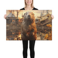 About my Brain Institute Wall Art 24″×36″ Beaver Spirit Animal Canvas