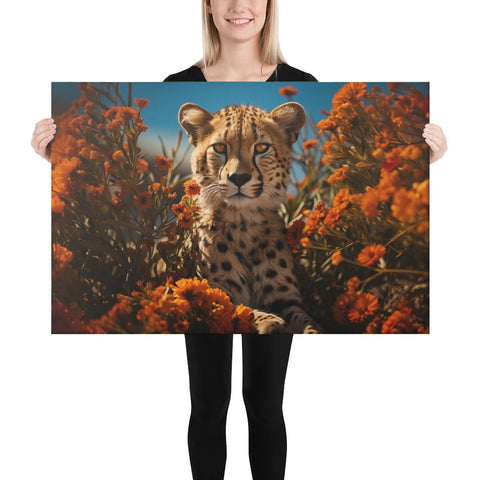 About my Brain Institute Wall Art 24″×36″ Cheetah Spirit Animal Canvas