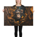 About my Brain Institute Wall Art 24″×36″ Chimpanzee Spirit Animal Canvas