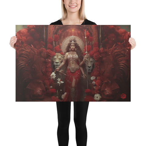 About my Brain Institute Wall Art 24″×36″ Durga Goddess Canvas