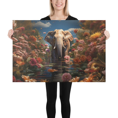 About my Brain Institute Wall Art 24″×36″ Elephant Spirit Animal Canvas
