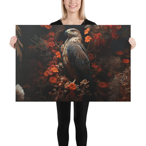 About my Brain Institute Wall Art 24″×36″ Falcon Spirit Animal Canvas