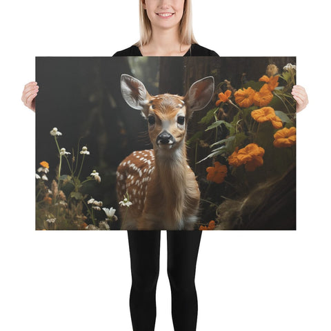About my Brain Institute Wall Art 24″×36″ Fawn Spirit Animal Canvas