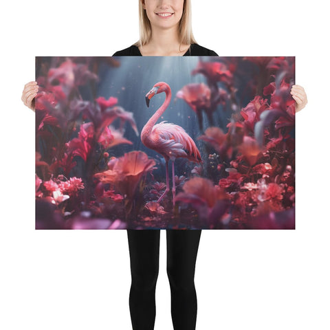 About my Brain Institute Wall Art 24″×36″ Flamingo Spirit Animal Canvas